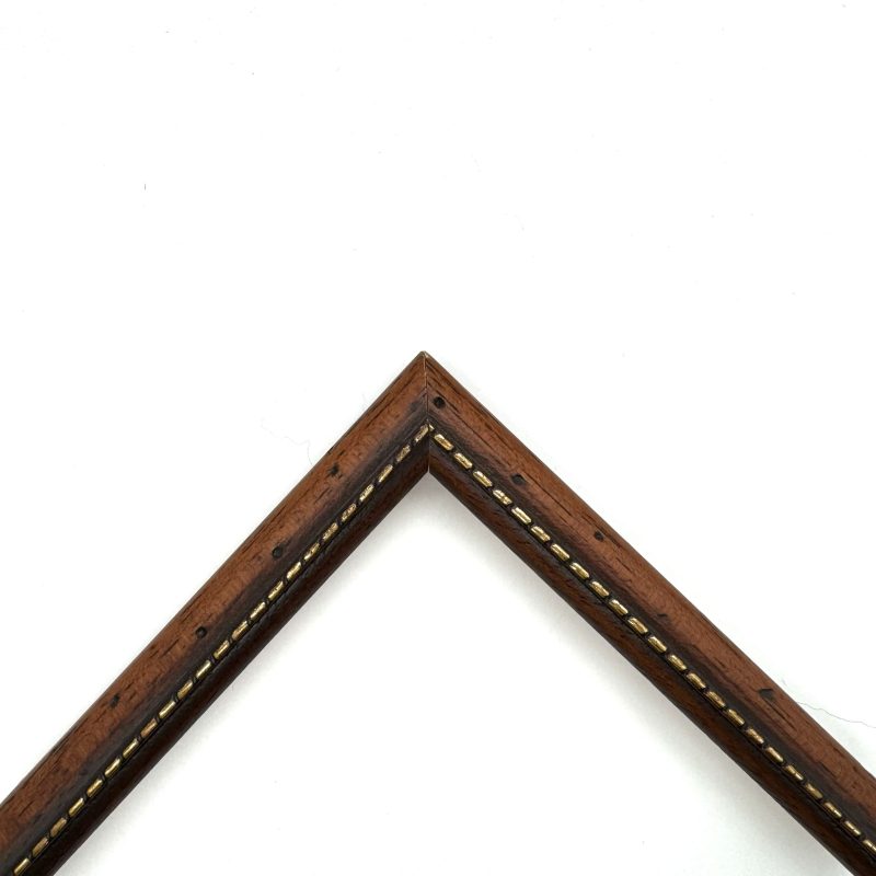 Cornice  noce a.p. pastellato noce-filo-oro  art. 050A2022AP