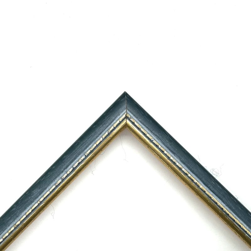 Cornice colorato oro macchina pastellato blu  art. 050ABLU2CE