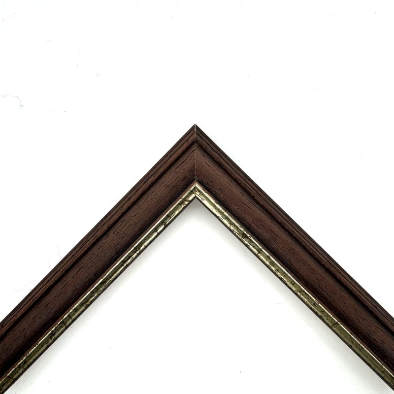 Cornice stampato noce a.p. filo oro noce-filo-oro  art. 1049072