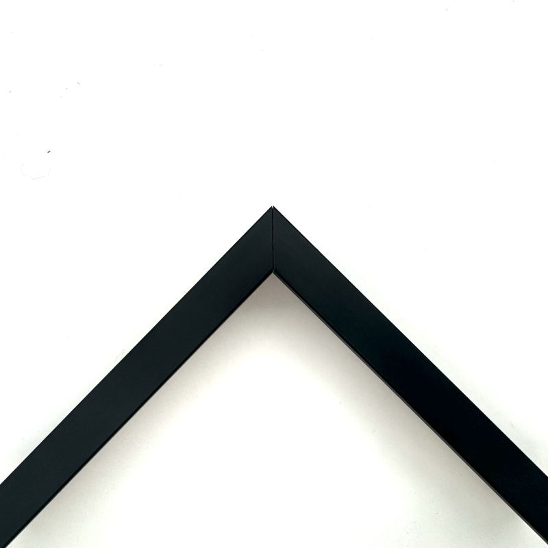 Cornice a cassetta colorato laccato opaco  nero  art. 153022OP