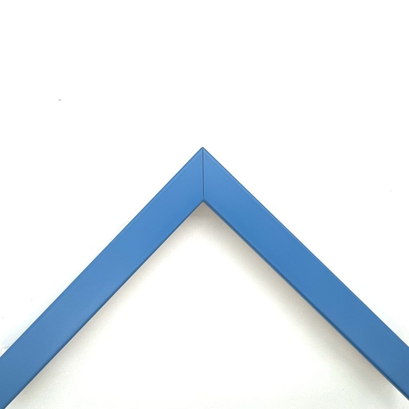 Cornice a cubotto colorato laccato opaco  celeste  art. 17175OP