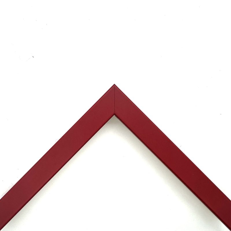 Cornice a cubotto colorato laccato opaco  rosso  art. 17178OP