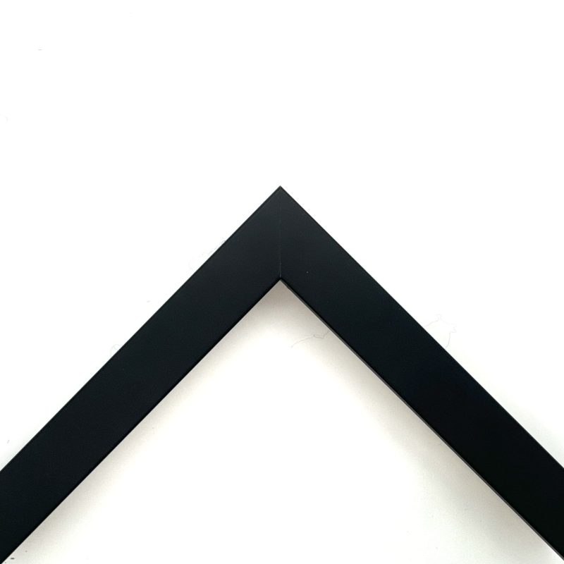 Cornice a cubotto  laccato opaco  nero  art. 202022OP