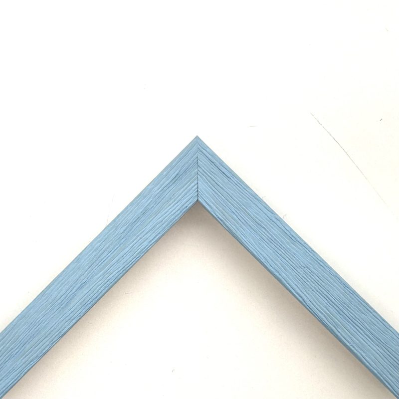 Cornice a cubotto colorato graffiata  celeste  art. 2020AB812GR
