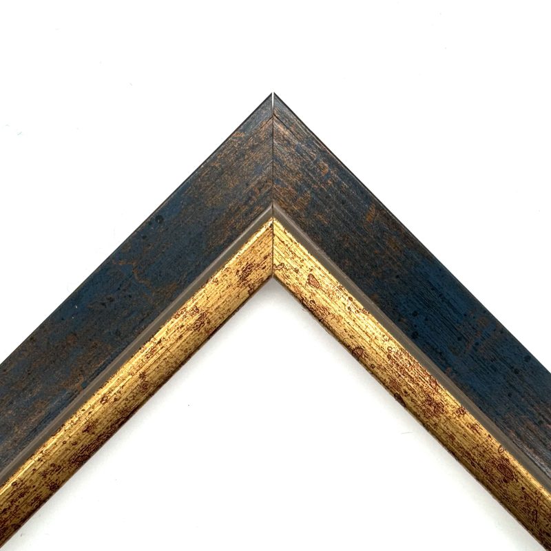 Cornice  pellicola  blu-oro  art. 223RF155H