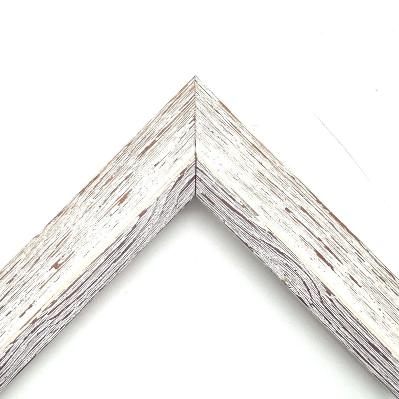 Cornice  graffiata shabby bianco-fucsia  art. 223RFB766