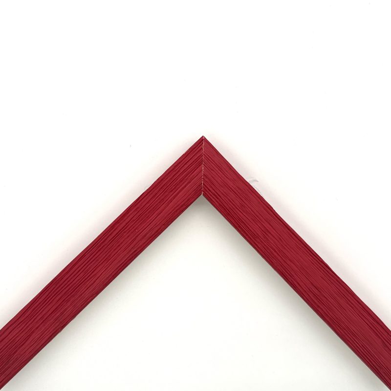 Cornice piatta colorato graffiata  rosso  art. 28AB309GR