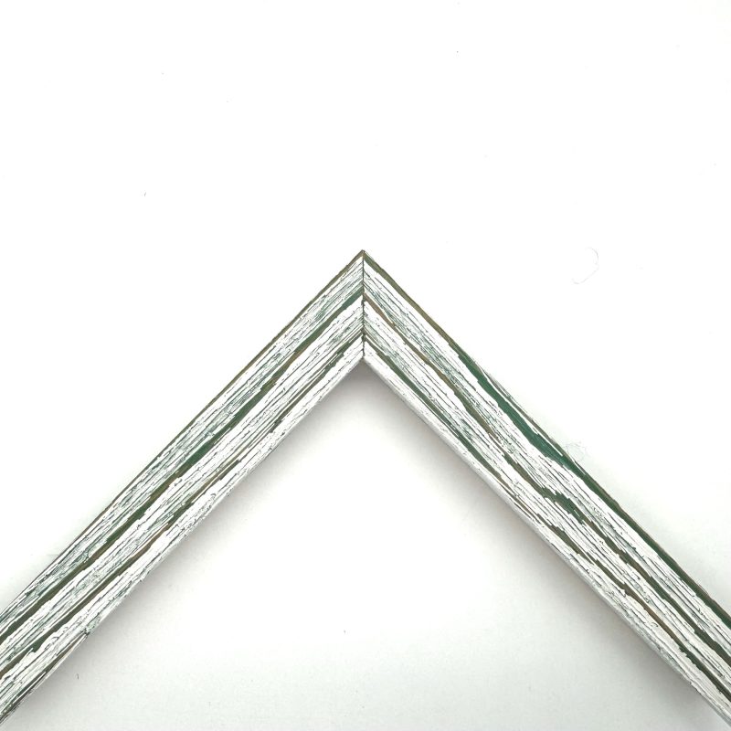 Cornice piatta colorato graffiata  verde  art. 28FB769GR