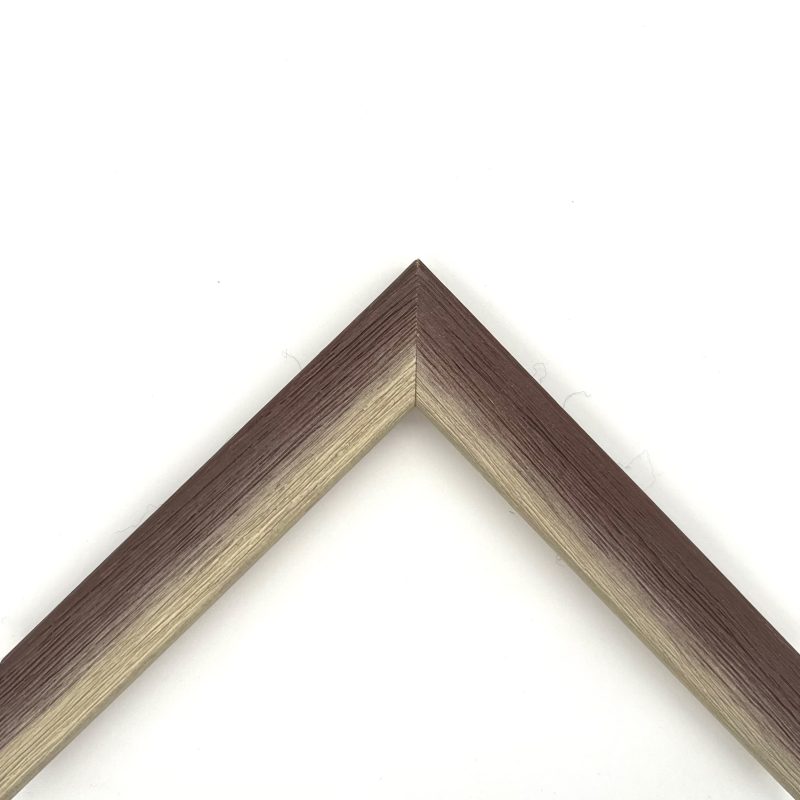 Cornice  graffiata bicolore bianco-marrone  art. 30RSABIGR