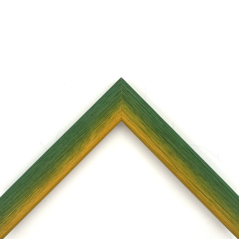 Cornice  graffiata bicolore giallo-verde  art. 30RSAGYGR