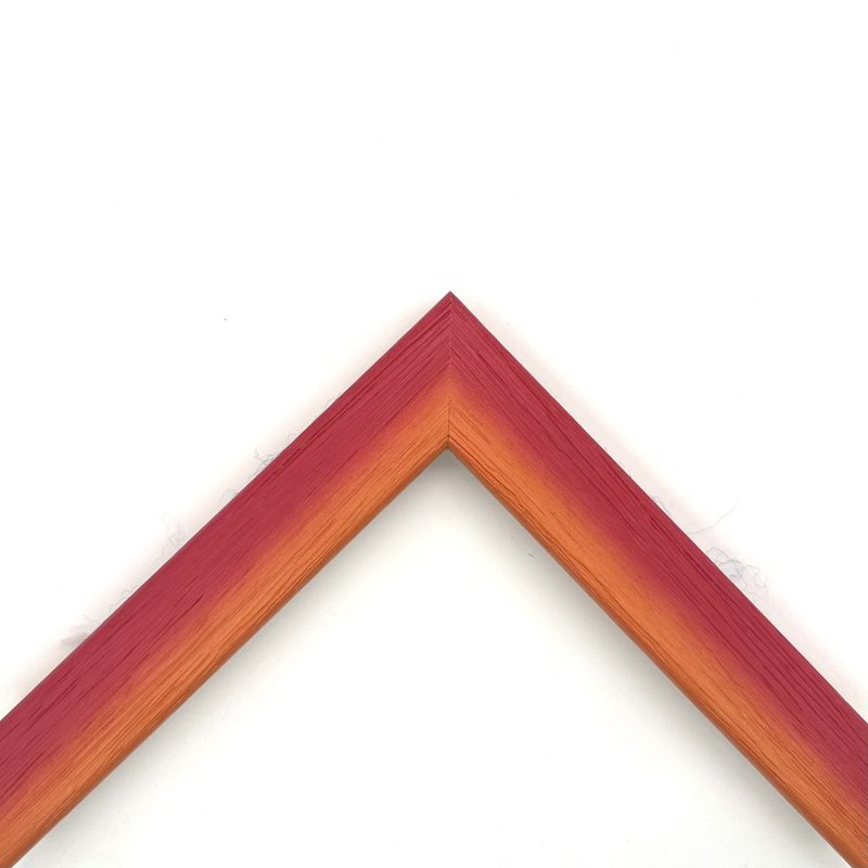 Cornice  graffiata bicolore rosso-arancio  art. 30RSARAGR