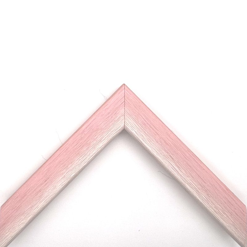 Cornice  graffiata bicolore bianco-rosa  art. 30RSARWGR