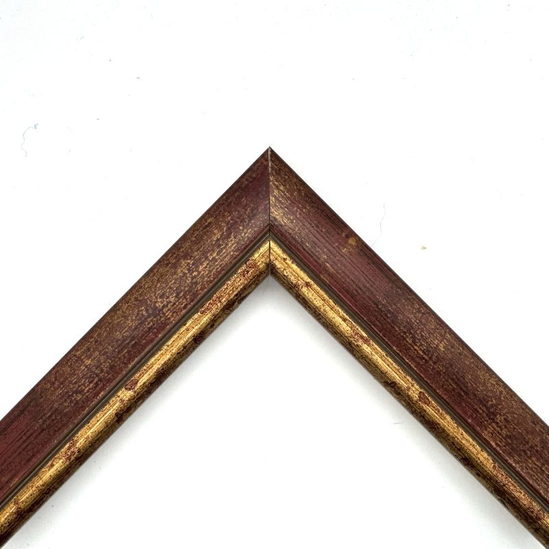 Cornice  pellicola  rosso-oro  art. 396RF33H