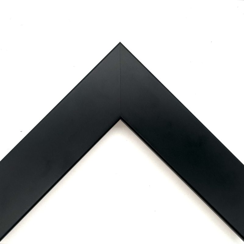 Cornice piatta  laccato opaco  nero  art. 40RA22OP