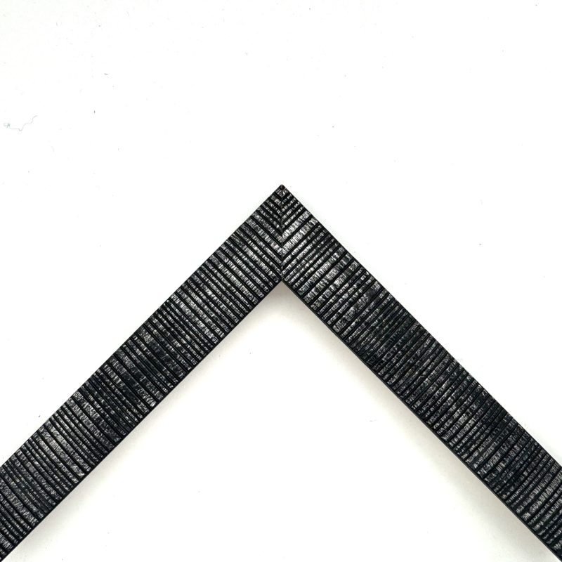 Silver-black ethnic embossed texture films mouldings  art. 427STA22SS