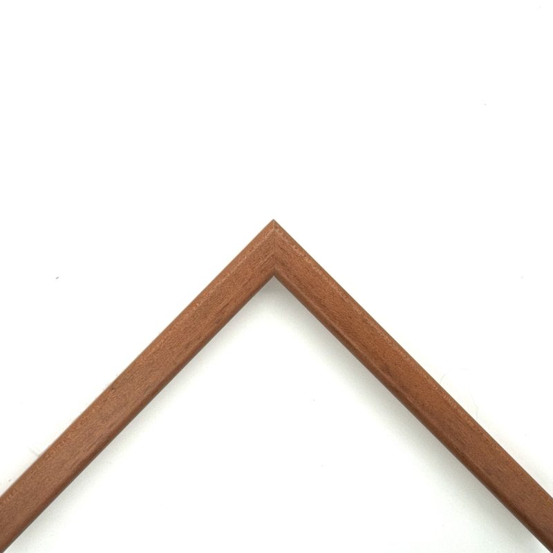 Brown coloured smooth finish matte lacquered mouldings  art. 453AMIELEOP