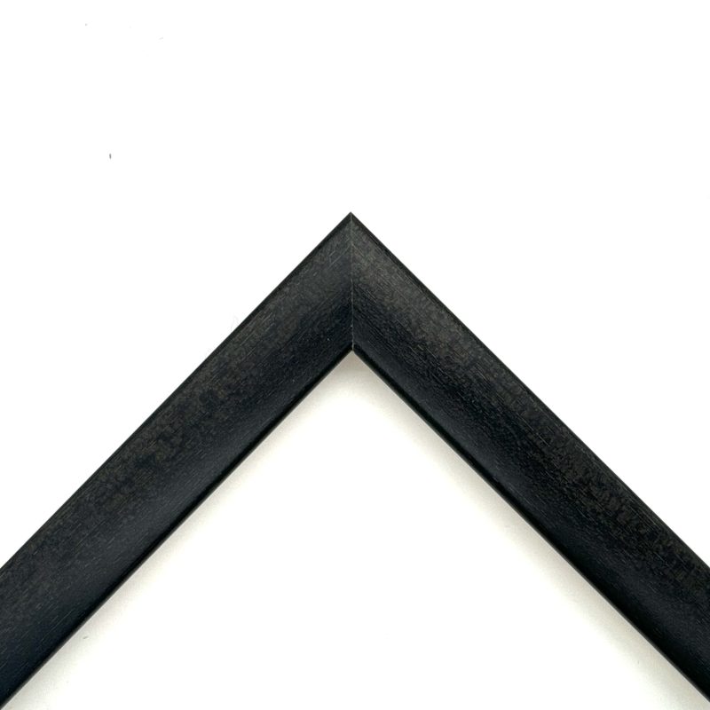 Black coloured smooth finish matte lacquered mouldings  art. 454022OP