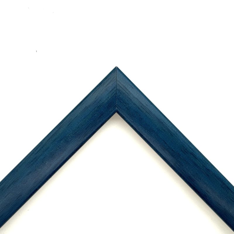 Blue coloured smooth finish matte lacquered mouldings  art. 454072OP