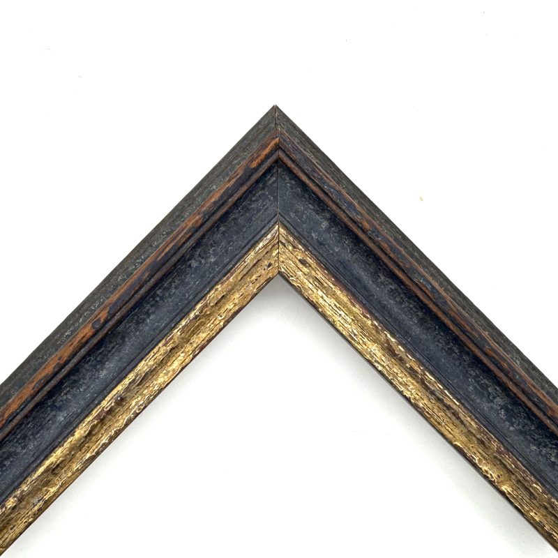 Cornice sagomata  oro macchina filo oro blu  art. 528102552