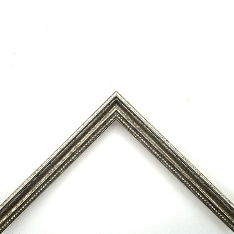 Cornice  oro macchina pastellato argento  art. 548ARG