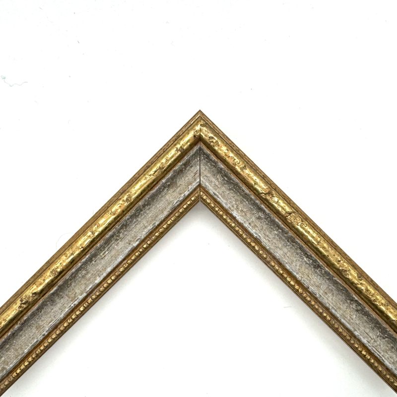 Cornice  oro macchina pastellato avorio-oro  art. 549112
