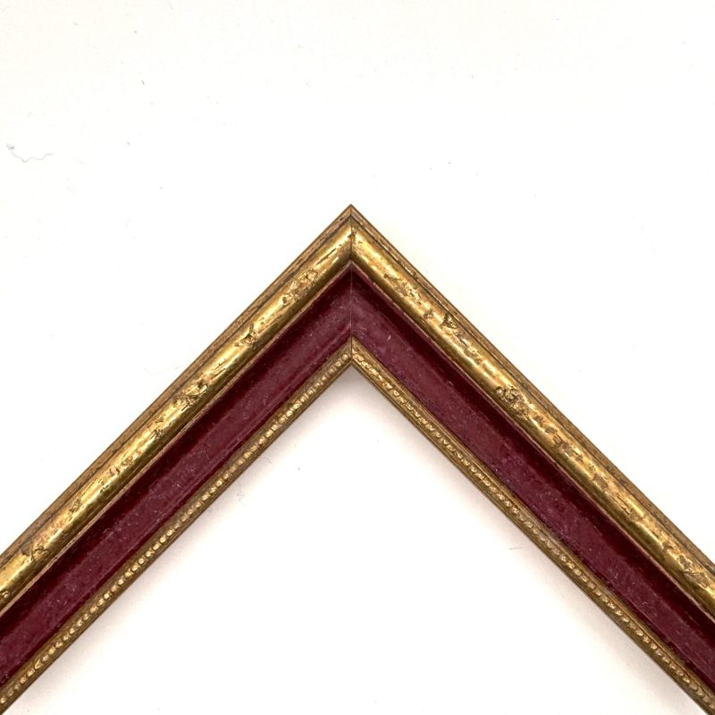 Cornice  oro macchina pastellato rosso-oro  art. 549332