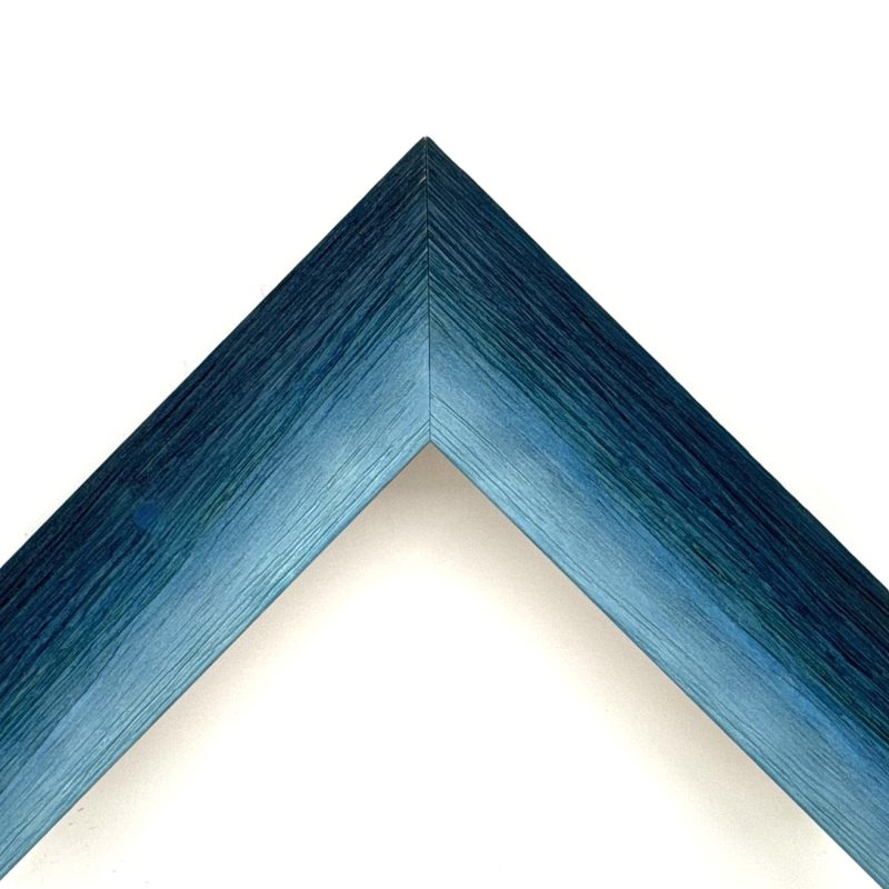 Cornice da tela  graffiata colorato celeste-blu  art. 93R3MABWGR