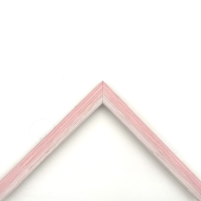 Cornice  graffiata colorato rosa-bianco  art. TONDARWGR
