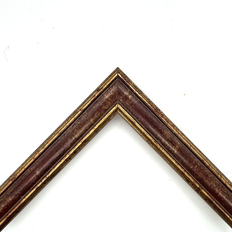 Cornice  oro macchina  rosso-oro  art. 1049F33H