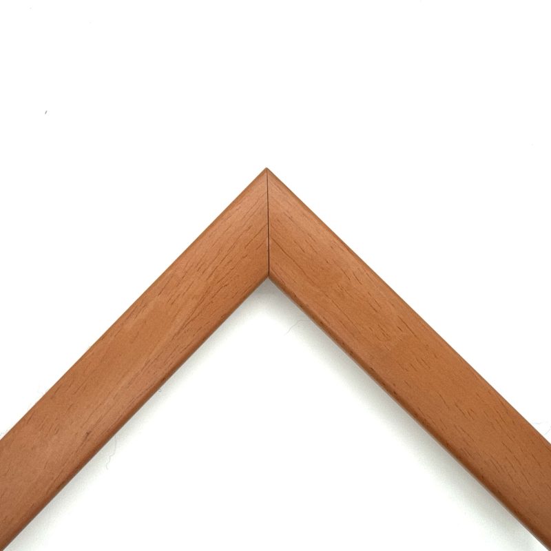 Brown coloured smooth finish matte lacquered mouldings  art. 454MIELEOP