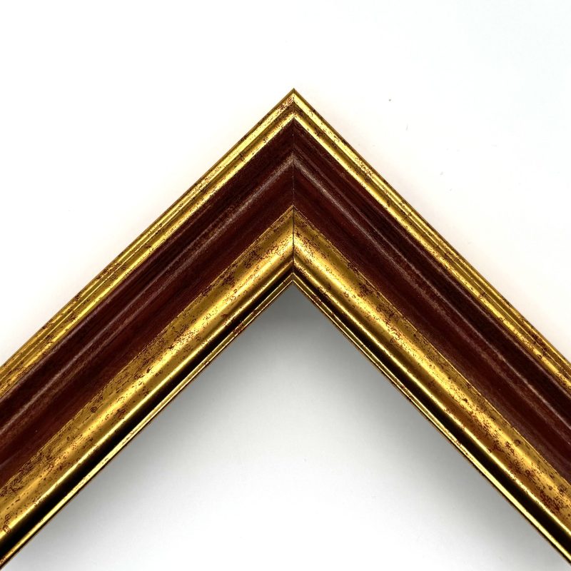 Gold-red films mouldings for canvas  art. 651F33H