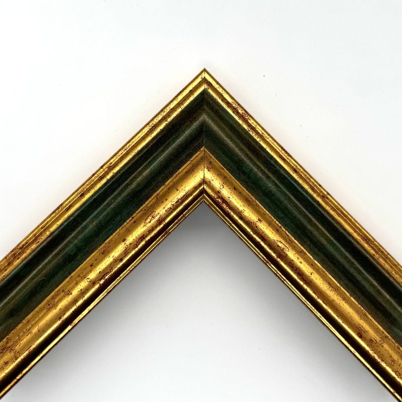 Gold-green films mouldings for canvas  art. 651F44H