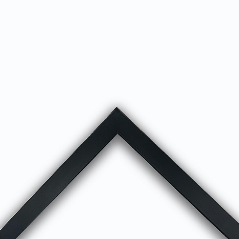 Cornice a cubotto  laccato opaco  nero  art. 1515F22OP