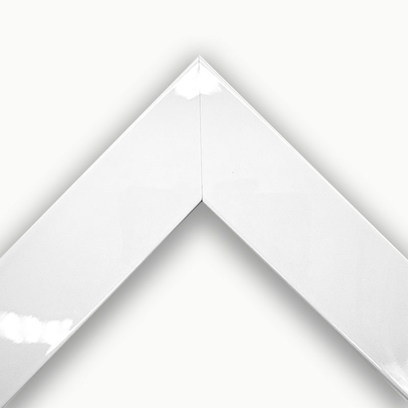 Cornice piatta  laccato luc  bianco  art. 4520A390