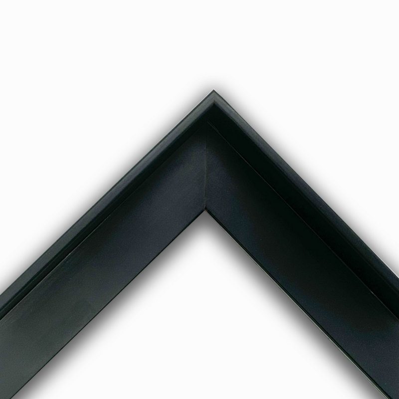 Cornice a cassetta americana  laccato opaco  nero  art. 546F22OP
