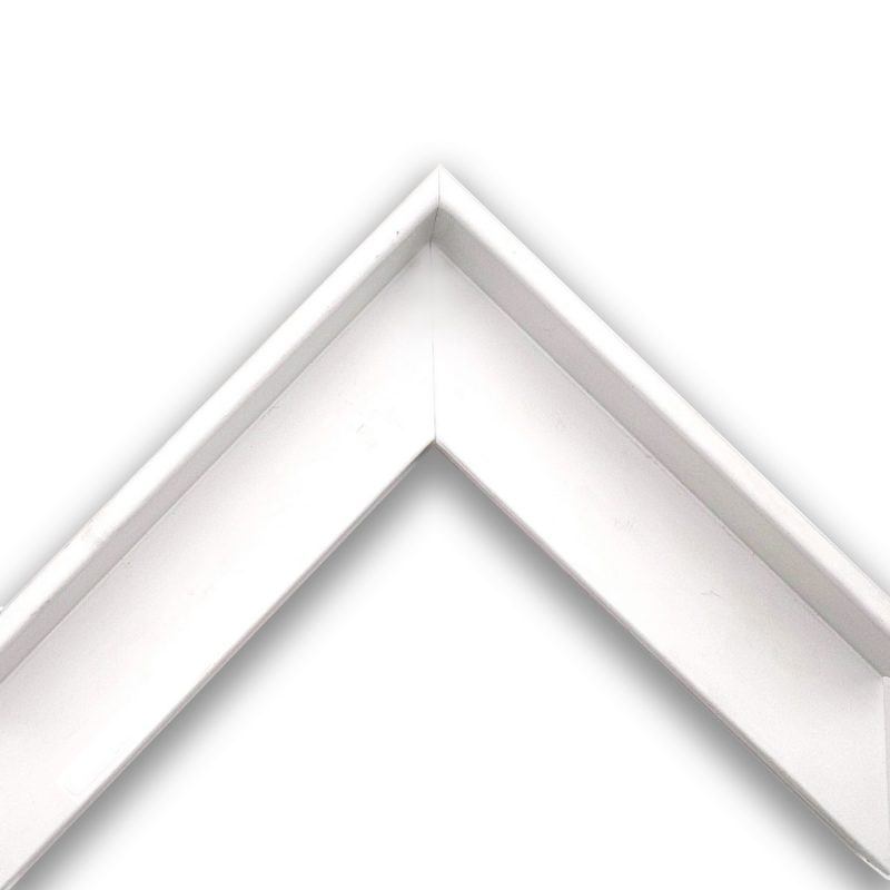 Cornice a cassetta americana  laccato opaco  bianco  art. 546F39OP