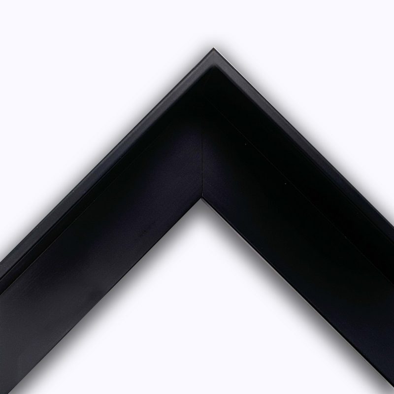 Cornice a cassetta americana  laccato opaco  nero  art. 547F22OP