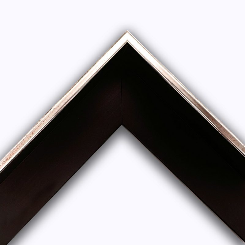 Cornice a cassetta americana  laccato opaco pellicola bianco-argento  art. 547F22SILVER