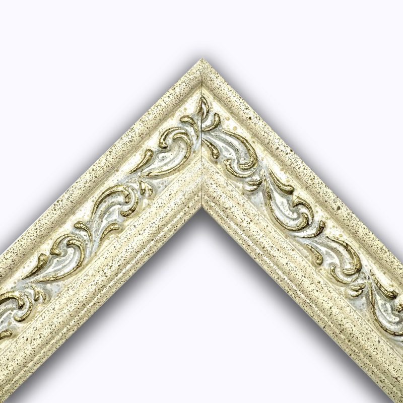 White  brushed foil mouldings  art. 558PA39N