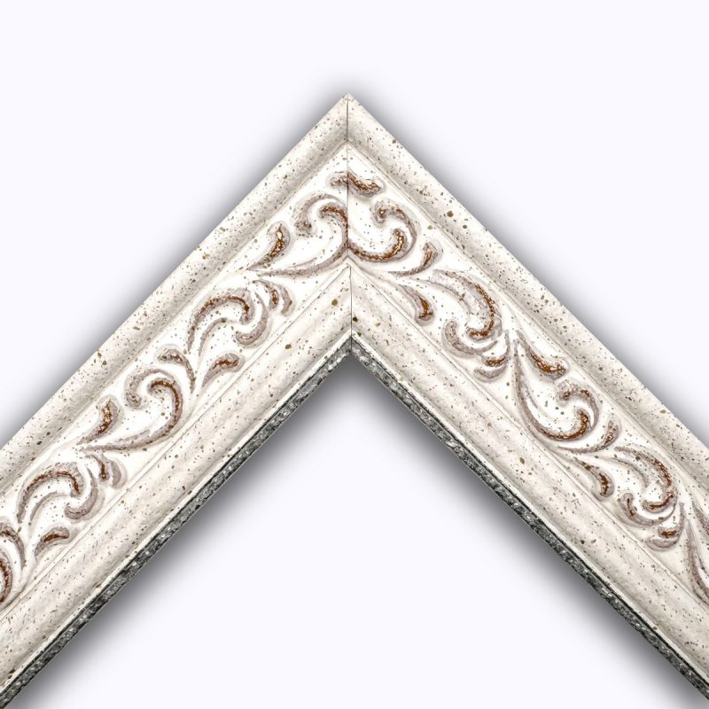 White  brushed foil mouldings  art. 558PA39NOCEA