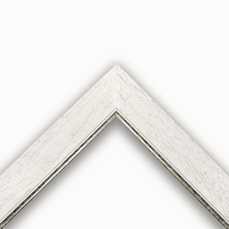Cornice  passepartout  bianco-argento  art. PASS35A0039A