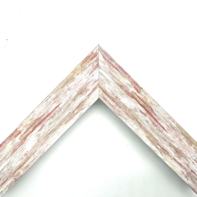 Cornice piatta  pellicola shabby rosso  art. 1535A003