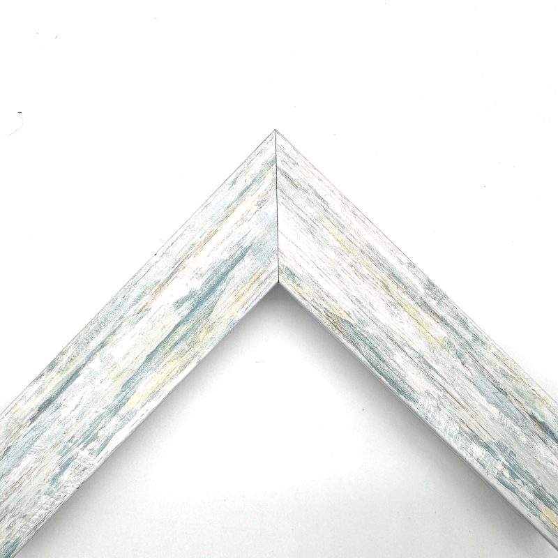 Cornice piatta  pellicola shabby verde  art. 1535A004